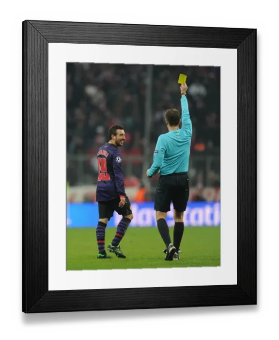 Framed Print : Santi Cazorla Yellow Carded in Bayern Munich vs. Arsenal UEFA Champions League Clash Framed Print : Santi Cazorla Yellow Carded in Bayern Munich vs. Arsenal UEFA Champions League Clash