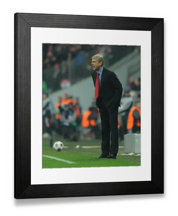 Framed Print : Arsene Wenger at Bayern Munich: Arsenal FC's UEFA Champions League Battle (2012-13)
