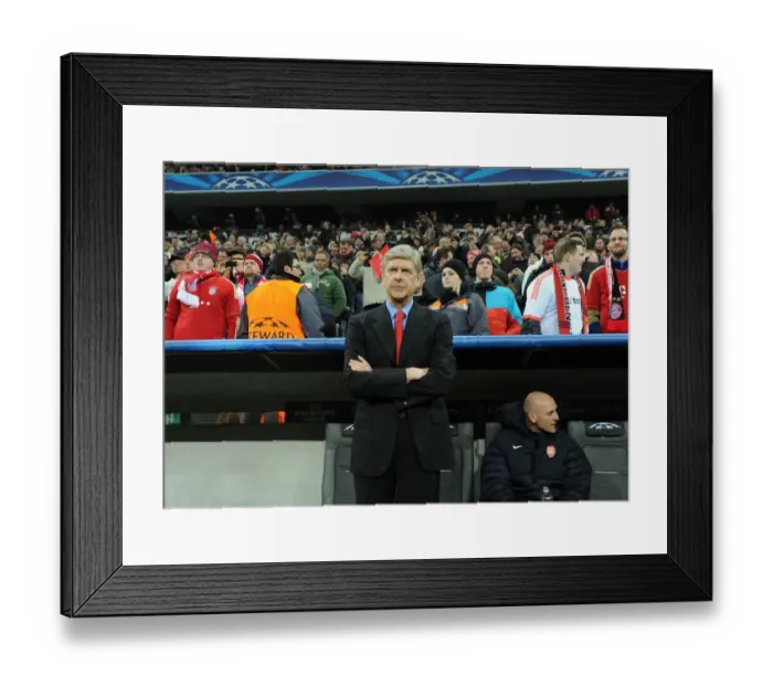 Framed Print : Arsene Wenger Leads Arsenal Against Bayern Munchen in Champions League Showdown (2012-13) Framed Print : Arsene Wenger Leads Arsenal Against Bayern Munchen in Champions League Showdown (2012-13)