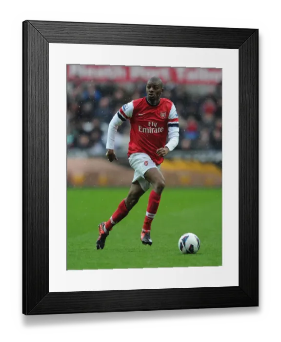 Framed Print : Abou Diaby: Arsenal's Midfield Star in Action Against Swansea City, Premier League 2012-13