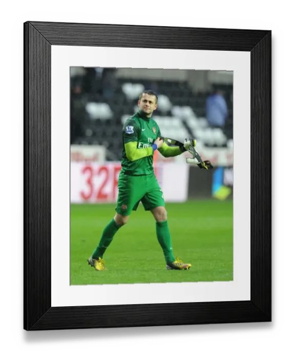 Framed Print : Lukasz Fabianski: A Moment of Contemplation After Swansea City vs. Arsenal (2012-13) Framed Print : Lukasz Fabianski: A Moment of Contemplation After Swansea City vs. Arsenal (2012-13)