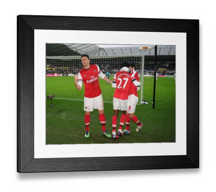Framed Print : Olivier Giroud Celebrates Arsenal's Second Goal vs Swansea City, March 2013 Framed Print : Olivier Giroud Celebrates Arsenal's Second Goal vs Swansea City, March 2013