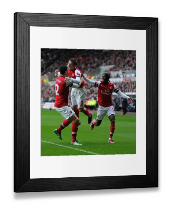 Framed Print : Arsenal's Unforgettable Triumph: Monreal, Giroud, and Gervinho's Goal Celebration (2012-13) Framed Print : Arsenal's Unforgettable Triumph: Monreal, Giroud, and Gervinho's Goal Celebration (2012-13)