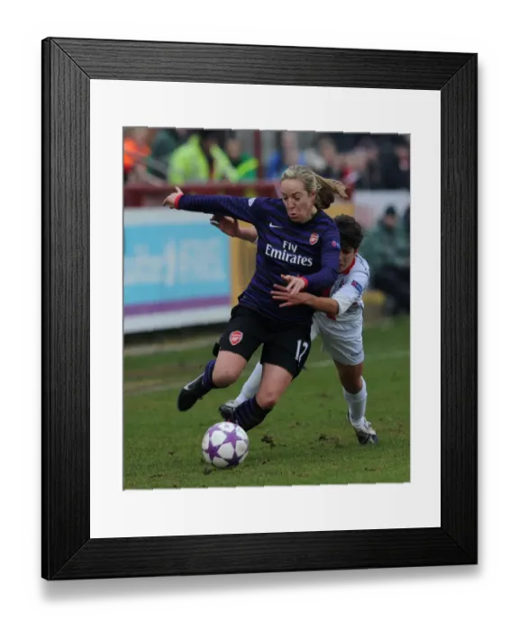 Framed Print : Battleground Beauties: Davison vs. Bartoli - Arsenal Ladies UEFA Champions League Showdown Framed Print : Battleground Beauties: Davison vs. Bartoli - Arsenal Ladies UEFA Champions League Showdown