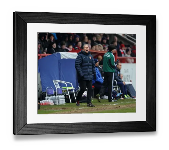 Framed Print : Shelley Kerr Leads Arsenal Ladies in UEFA Women's Champions League Quarterfinal