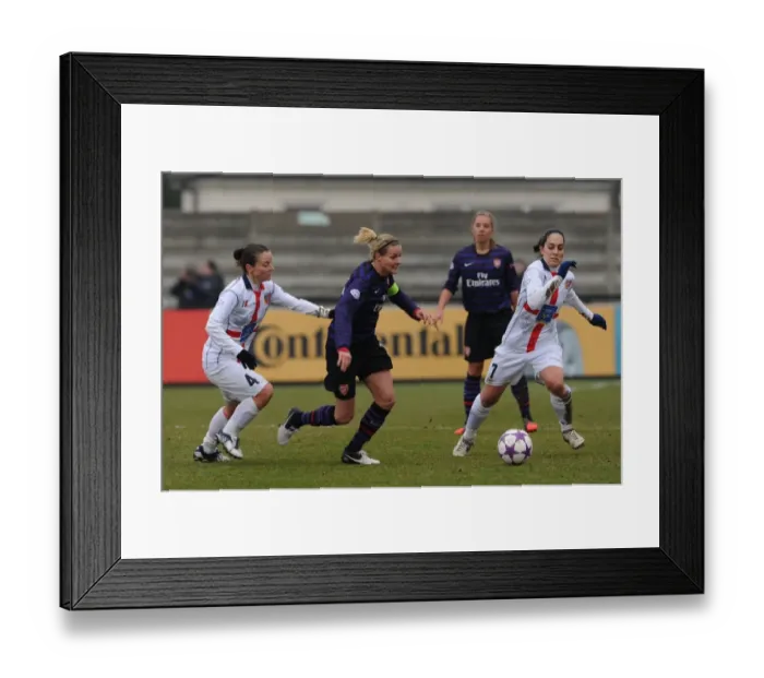 Framed Print : Arsenal Ladies vs. ASD Torres: Smith Faces Off Against Stracchi and Domenichetti in UEFA Women's Champions League Quarterfinals