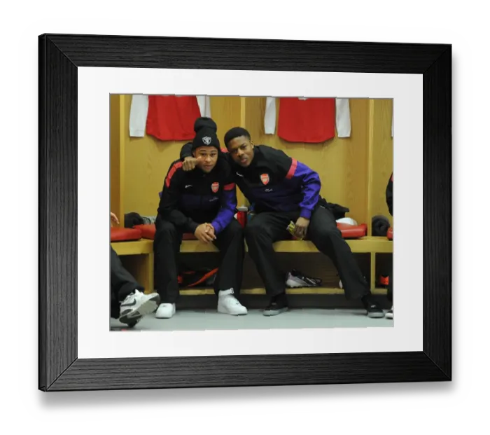 Framed Print : Serge Gnabry and Chuba Akpom (Arsenal). Arsenal U19 1: 0 CSKA Moscow U19. NextGen Series