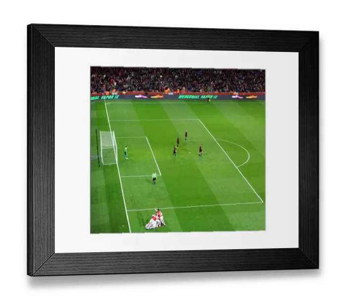 Framed Print : Serge Gnabry Scores for Arsenal U19 Against CSKA U19 in NextGen Series Quarter Final Framed Print : Serge Gnabry Scores for Arsenal U19 Against CSKA U19 in NextGen Series Quarter Final