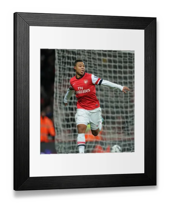Framed Print : Serge Gnabry Scores for Arsenal U19 in NextGen Series Quarterfinals
