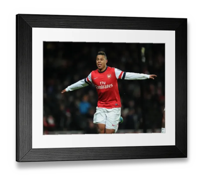 Framed Print : Serge Gnabry Scores for Arsenal U19 in NextGen Series Quarter Final