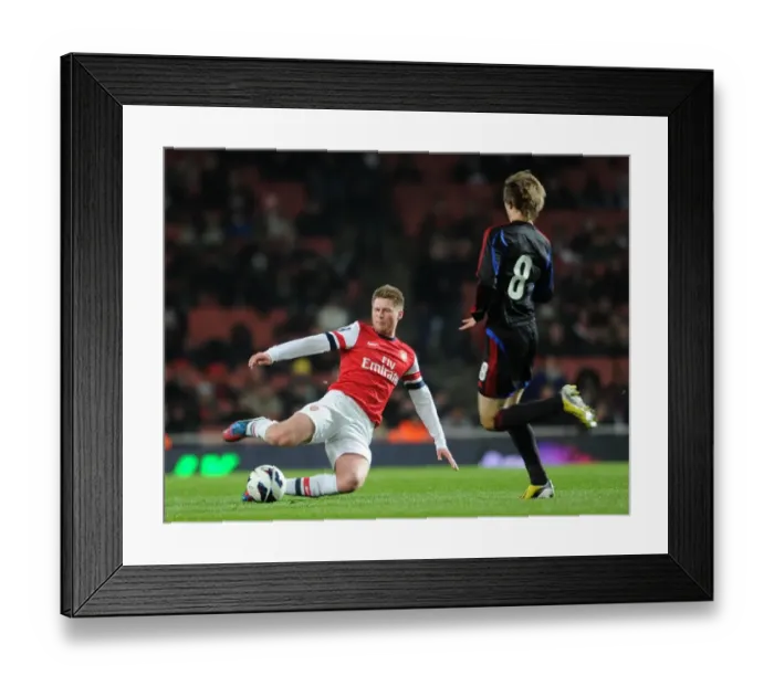 Framed Print : Sead Hajrovic (Arsenal) David Khurtsidze (CSKA). Arsenal U19 1: 0 CSKA Moscow U19