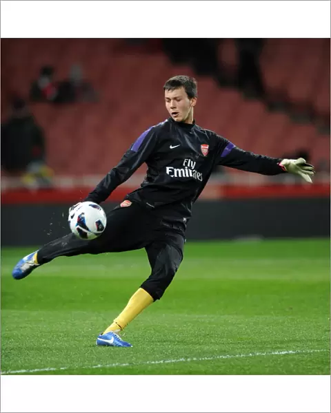 Dejan Iliev (Arsenal) before the match. Arsenal U19 1: 0 CSKA Moscow U19. NextGen Series