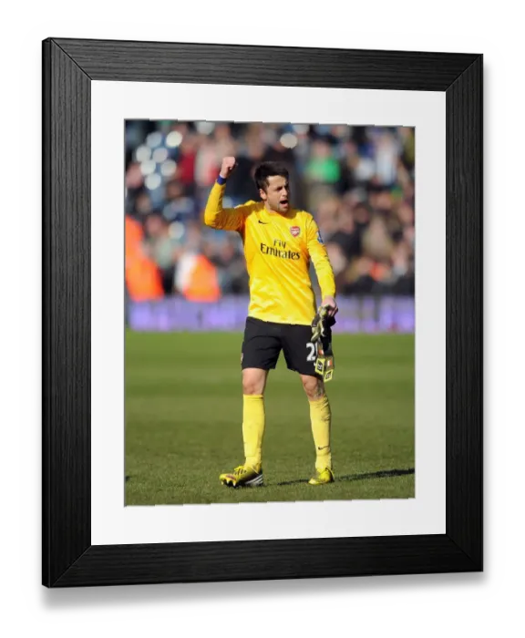 Framed Print : Lukasz Fabianski's Triumphant Moment: Arsenal's Win at West Bromwich Albion (April 2013) Framed Print : Lukasz Fabianski's Triumphant Moment: Arsenal's Win at West Bromwich Albion (April 2013)