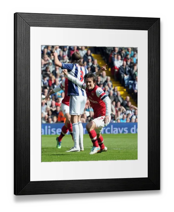 Framed Print : Tomas Rosicky's Goal: Arsenal's Victory at West Bromwich Albion (2012-13)