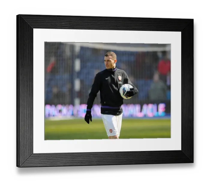 Framed Print : Thomas Vermaelen (Arsenal). West Bromwich Albion 1: 2 Arsenal. Barclays Premier League