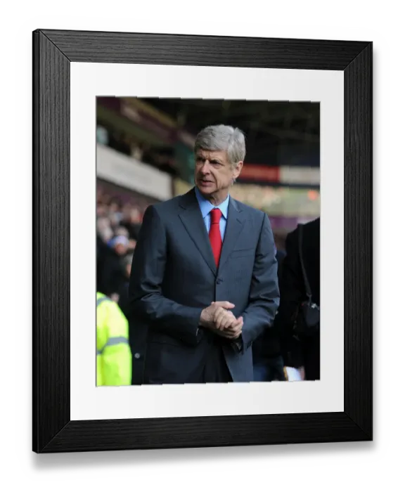 Framed Print : Arsene Wenger Leads Arsenal Against West Bromwich Albion in Premier League (2012-13)