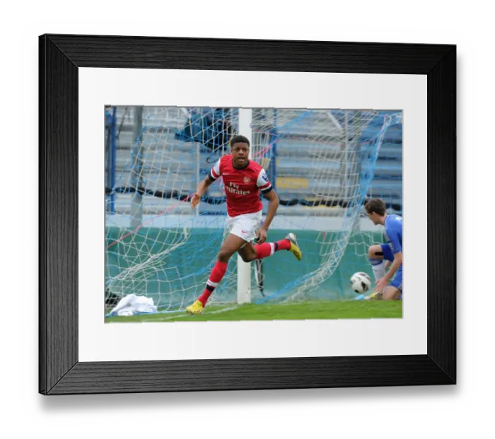 Framed Print : Chuba Akpom Scores First Goal: Arsenal U19 vs. Chelsea U19 - NextGen Series Semi-Final 2013 Framed Print : Chuba Akpom Scores First Goal: Arsenal U19 vs. Chelsea U19 - NextGen Series Semi-Final 2013
