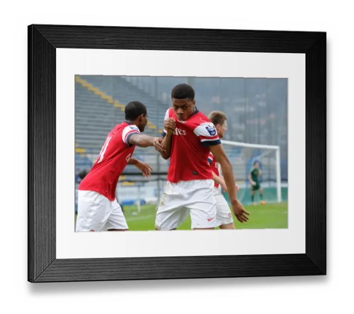 Framed Print : Chuba Akpom Scores First Goal as Arsenal Reaches NextGen Series Final vs. Chelsea Framed Print : Chuba Akpom Scores First Goal as Arsenal Reaches NextGen Series Final vs. Chelsea
