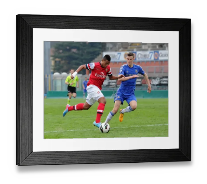 Framed Print : Serge Gnabry vs. Alex Davey: Arsenal U19 vs. Chelsea U19 - NextGen Series Semi-Final Showdown Framed Print : Serge Gnabry vs. Alex Davey: Arsenal U19 vs. Chelsea U19 - NextGen Series Semi-Final Showdown