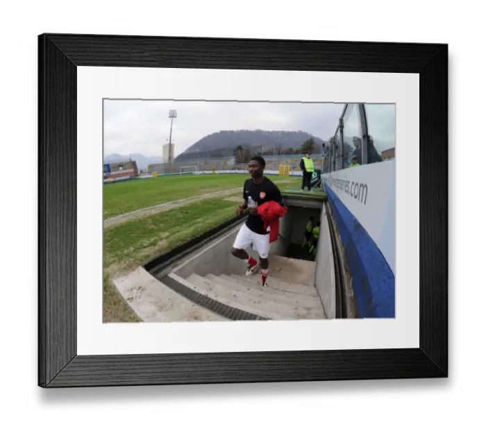 Framed Print : Alfred Mugabo (Arsenal). Arsenal 3: 4 Chelsea. NextGen Series 1  /  2 Final. Stadio Como