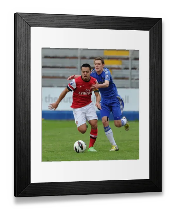Framed Print : Arsenal vs. Chelsea U19: Nico Yennaris vs. Andreas Christensen - NextGen Series Semi-Final Clash Framed Print : Arsenal vs. Chelsea U19: Nico Yennaris vs. Andreas Christensen - NextGen Series Semi-Final Clash
