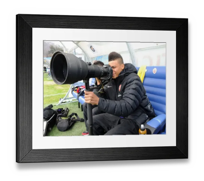 Framed Print : Arsenal U19 v Sportin Lisbon U19 - NextGen Series 3rd Place Play Off