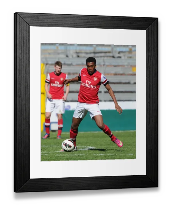 Framed Print : Alex Iwobi (Arsenal). Arsenal U19 1: 3 Sporting Lisbon U19. Nextgen Series 3rd Place Play-off