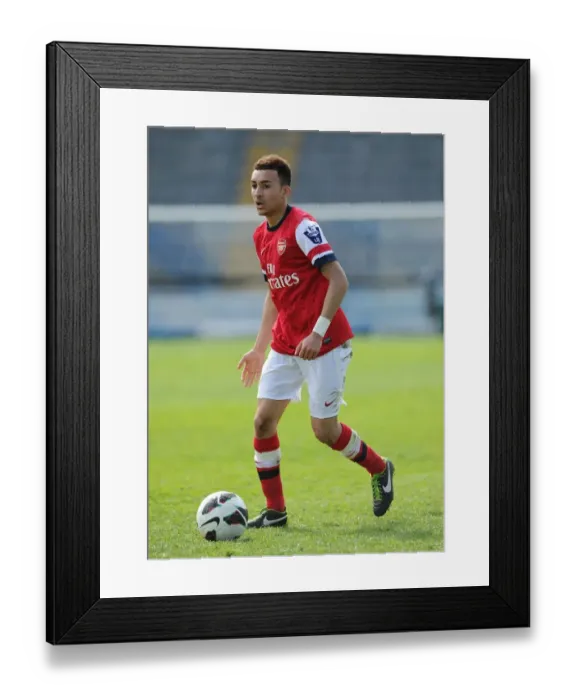 Framed Print : Arsenal's Brandon Ormonde-Ott Lew vs. Sporting Lisbon U19 in NextGen Series 3rd Place Play Off, Italy, 2013