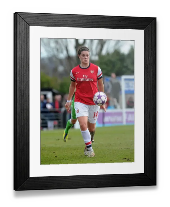Framed Print : Jennifer Beattie in Action: Arsenal Ladies vs. VfL Wolfsburg - 2013 UEFA Women's Champions League Semi-Final Framed Print : Jennifer Beattie in Action: Arsenal Ladies vs. VfL Wolfsburg - 2013 UEFA Women's Champions League Semi-Final
