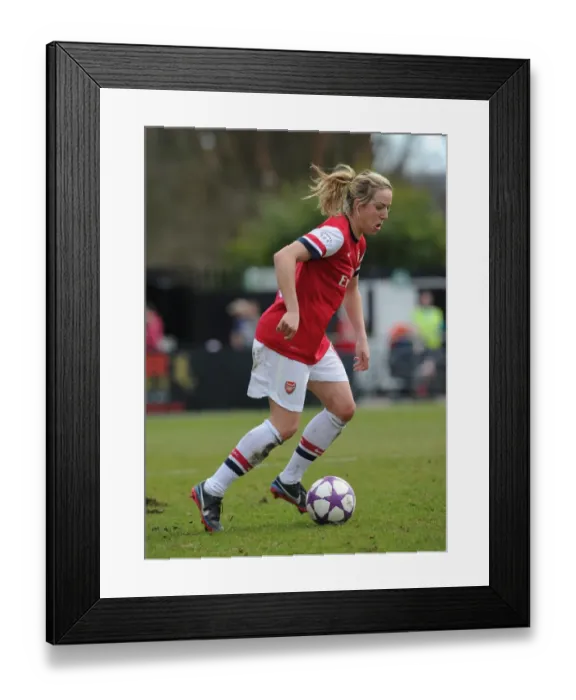 Framed Print : Gemma Davison in Action: Arsenal Ladies Battle in UEFA Women's Champions League Semi-Final (2013) vs. VfL Wolfsburg Framed Print : Gemma Davison in Action: Arsenal Ladies Battle in UEFA Women's Champions League Semi-Final (2013) vs. VfL Wolfsburg
