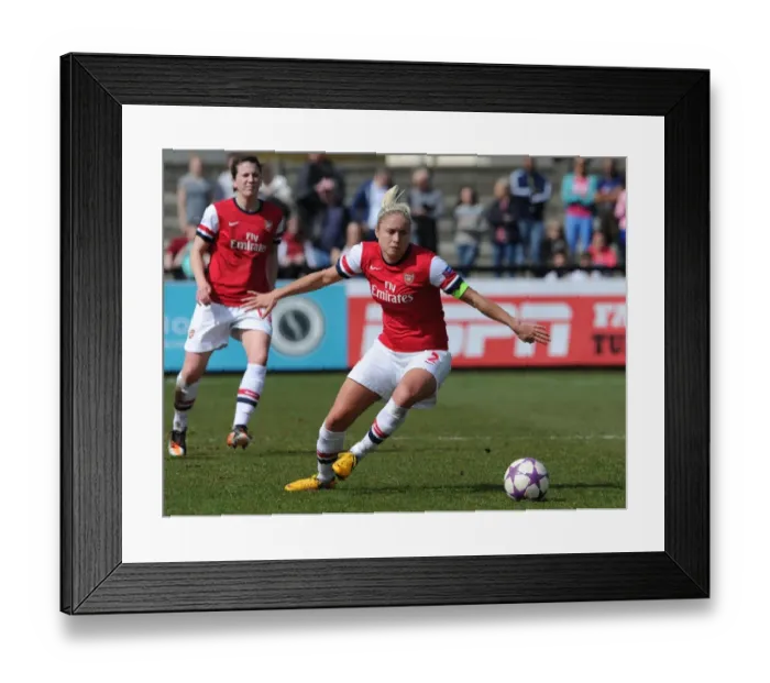 Framed Print : Steph Houghton in Action: Arsenal Ladies Battle in UEFA Women's Champions League Semi-Final (2013) Framed Print : Steph Houghton in Action: Arsenal Ladies Battle in UEFA Women's Champions League Semi-Final (2013)