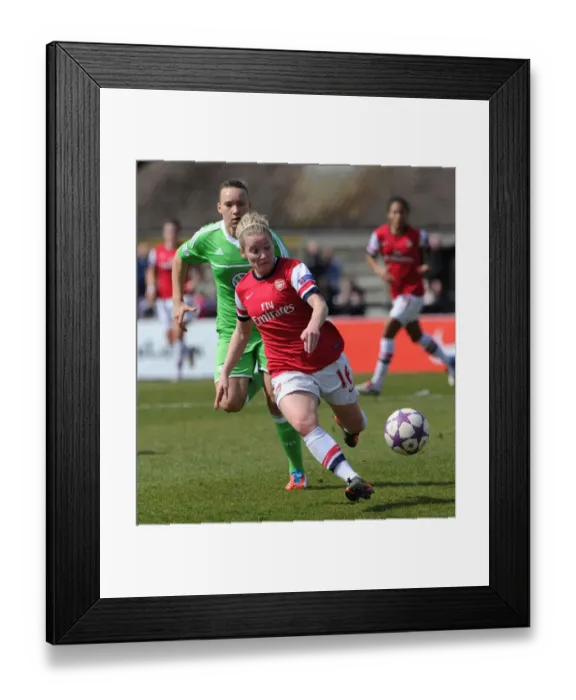 Framed Print : Kim Little Outruns Josephine Henning: Arsenal Ladies vs. VfL Wolfsburg in UEFA Women's Champions League Semi-Final Framed Print : Kim Little Outruns Josephine Henning: Arsenal Ladies vs. VfL Wolfsburg in UEFA Women's Champions League Semi-Final
