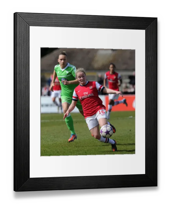 Framed Print : Kim Little Outruns Josephine Henning: Arsenal Ladies vs. VfL Wolfsburg in UEFA Women's Champions League Semi-Final Framed Print : Kim Little Outruns Josephine Henning: Arsenal Ladies vs. VfL Wolfsburg in UEFA Women's Champions League Semi-Final