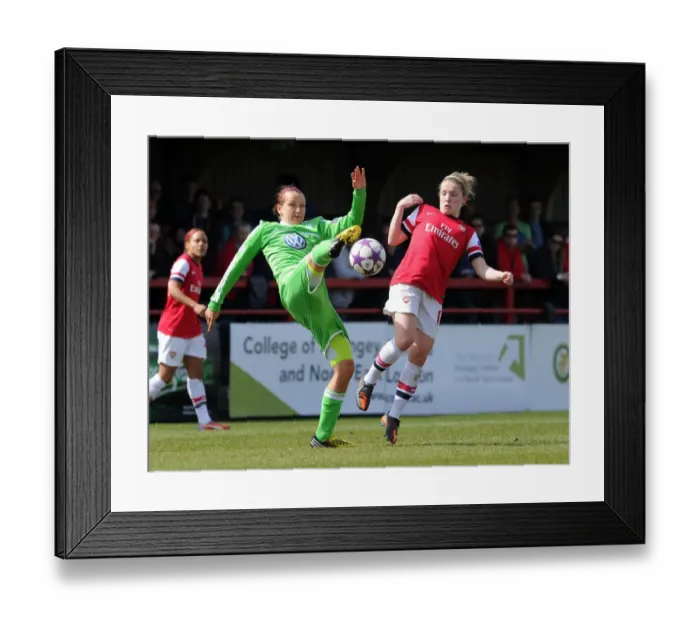 Framed Print : Arsenal Ladies vs. VfL Wolfsburg: Kim Little vs. Viola Odebrecht - UEFA Women's Champions League Semi-Final Showdown