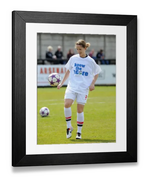 Framed Print : Arsenal's Yvonne Tracy Readies for UEFA Women's Champions League Semi-Final Battle Against VfL Wolfsburg Framed Print : Arsenal's Yvonne Tracy Readies for UEFA Women's Champions League Semi-Final Battle Against VfL Wolfsburg