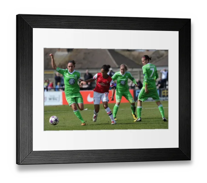 Framed Print : A Clash of Stars: Rachel Yankey vs. Nadine Kessler, Anna Blasse, and Viola Odebrecht - UEFA Women's Champions League Semi-Final Showdown Framed Print : A Clash of Stars: Rachel Yankey vs. Nadine Kessler, Anna Blasse, and Viola Odebrecht - UEFA Women's Champions League Semi-Final Showdown