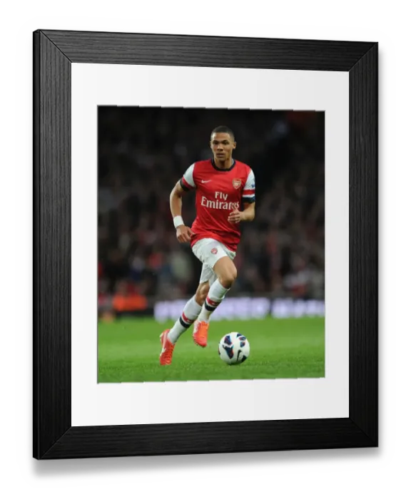 Framed Print : Arsenal's Kieran Gibbs in Action Against Everton (2012-13)