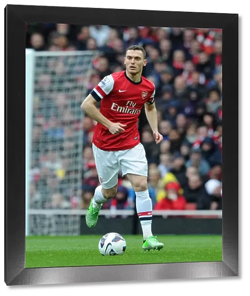Thomas Vermaelen (Arsenal). Arsenal 3: 1 Norwich City. Barclays Premier League. Emirates Stadium