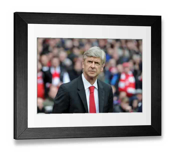 Framed Print : Arsene Wenger: Arsenal Manager Before Arsenal vs. Norwich City, Premier League (2012-13)