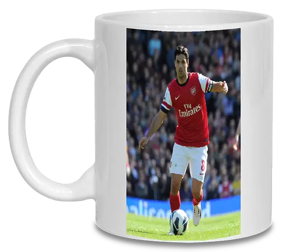 Mikel Arteta (Arsenal). Fulham 0: 1 Arsenal. Barclays Premier League. Craven Cottage