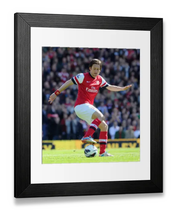 Framed Print : Tomas Rosicky (Arsenal). Fulham 0: 1 Arsenal. Barclays Premier League. Craven Cottage