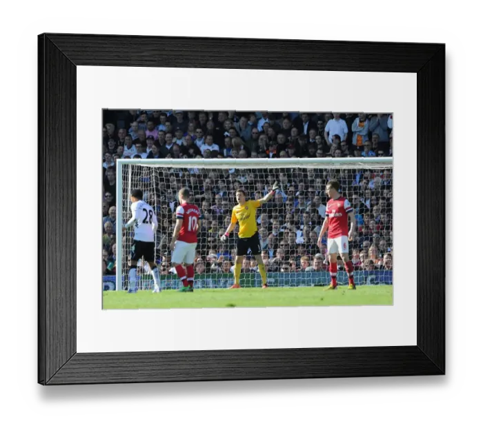 Framed Print : Wojciech Szczesny (Arsenal). Fulham 0: 1 Arsenal. Barclays Premier League. Craven Cottage