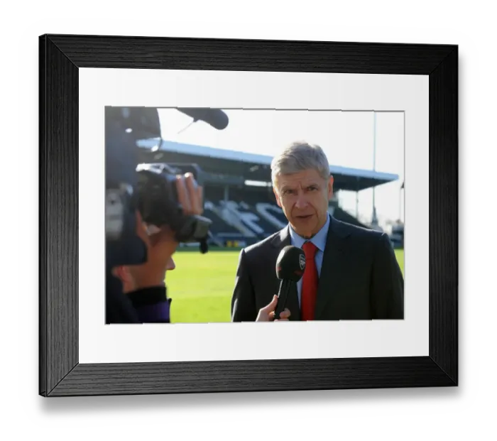 Framed Print : Arsene Wenger Leads Arsenal to Victory: Fulham 0-1, Barclays Premier League, Craven Cottage (20 / 4 / 13) Framed Print : Arsene Wenger Leads Arsenal to Victory: Fulham 0-1, Barclays Premier League, Craven Cottage (20 / 4 / 13)