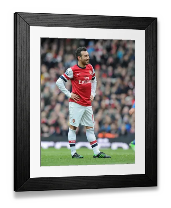 Framed Print : Santi Cazorla in Action: Arsenal vs. Reading, Premier League 2012-13
