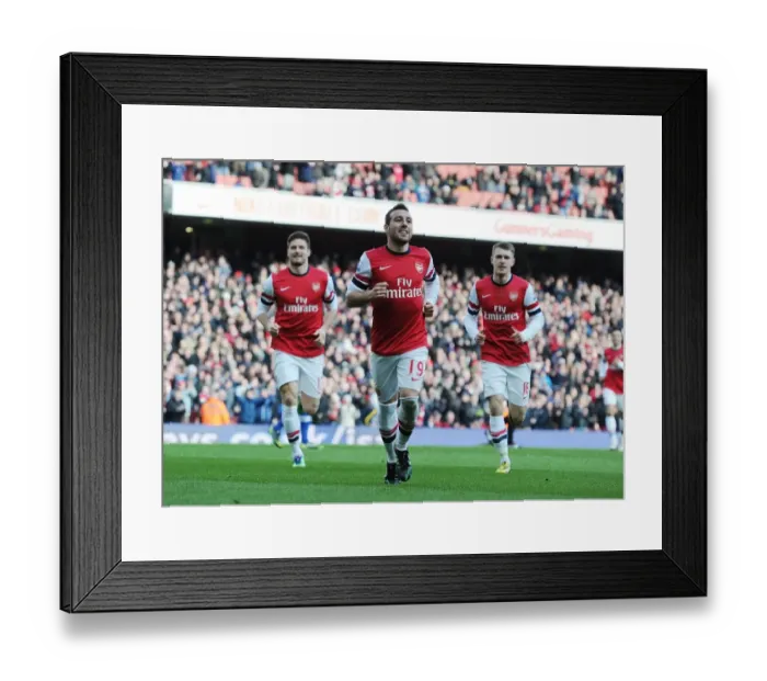 Framed Print : Santi Cazorla's Double Strike: Arsenal's Triumph Over Reading in the 2012-13 Premier League Framed Print : Santi Cazorla's Double Strike: Arsenal's Triumph Over Reading in the 2012-13 Premier League
