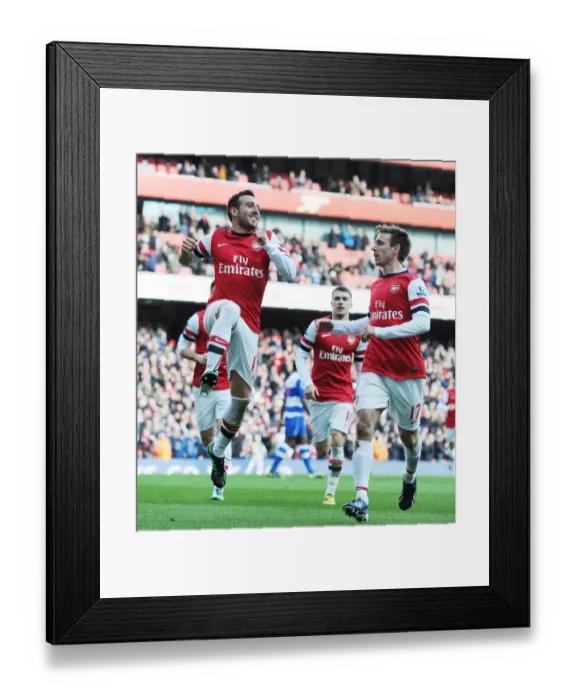 Framed Print : Celebrating Their Success: Santi Cazorla and Nacho Monreal's Goal Connection (Arsenal vs. Reading, 2013) Framed Print : Celebrating Their Success: Santi Cazorla and Nacho Monreal's Goal Connection (Arsenal vs. Reading, 2013)