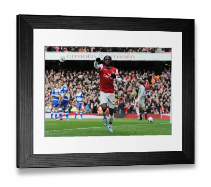 Framed Print : Gervinho's Thriller: The Game-Winning Goal for Arsenal vs. Reading, Premier League 2012-13