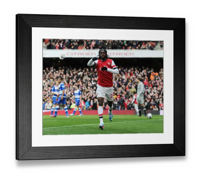 Framed Print : Gervinho's Thriller: The Game-Winning Goal for Arsenal vs. Reading, Premier League 2012-13