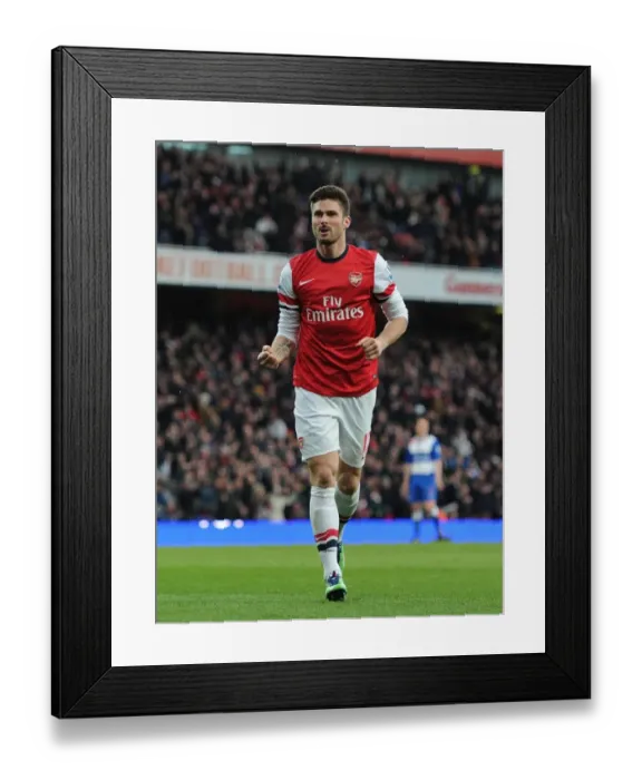 Framed Print : Olivier Giroud's Hat-Trick: Arsenal Crushes Reading in Premier League Framed Print : Olivier Giroud's Hat-Trick: Arsenal Crushes Reading in Premier League