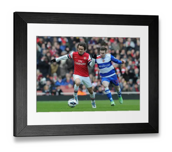 Framed Print : Arsenal's Rosicky Outsmarts Guthrie: A Premier League Showdown